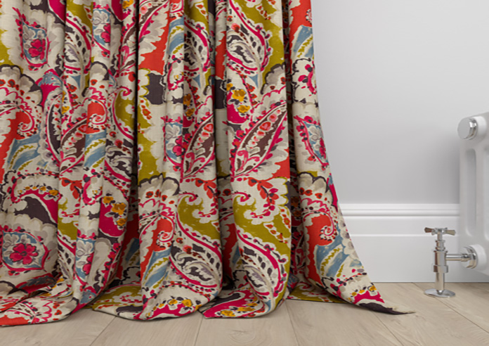 Aretha, Red - Made to Measure Curtains - Image 6